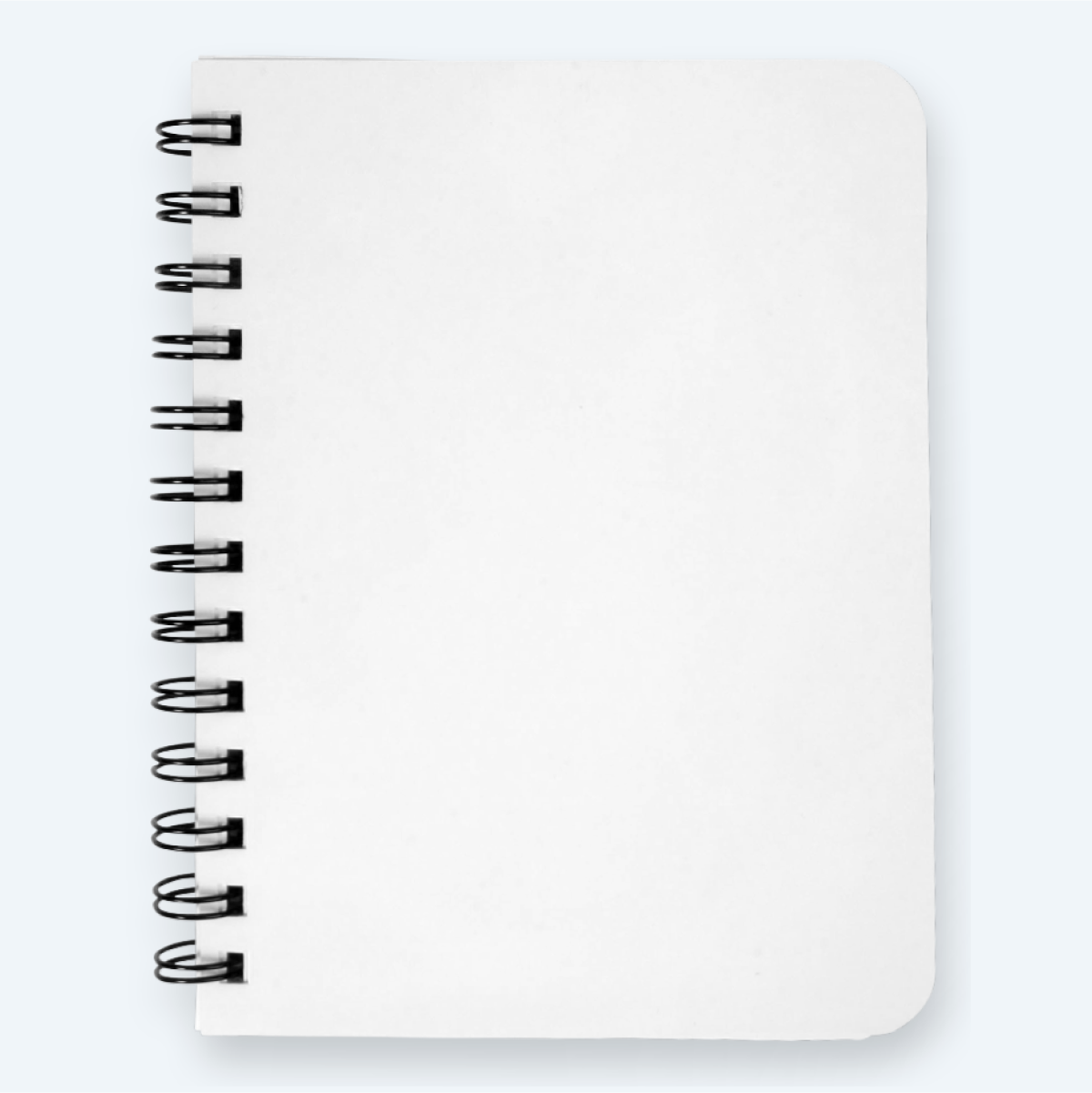 spiral notebook blank