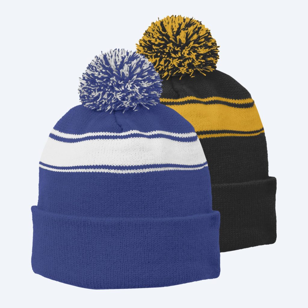 stripe pom catalog true royal white over black gold