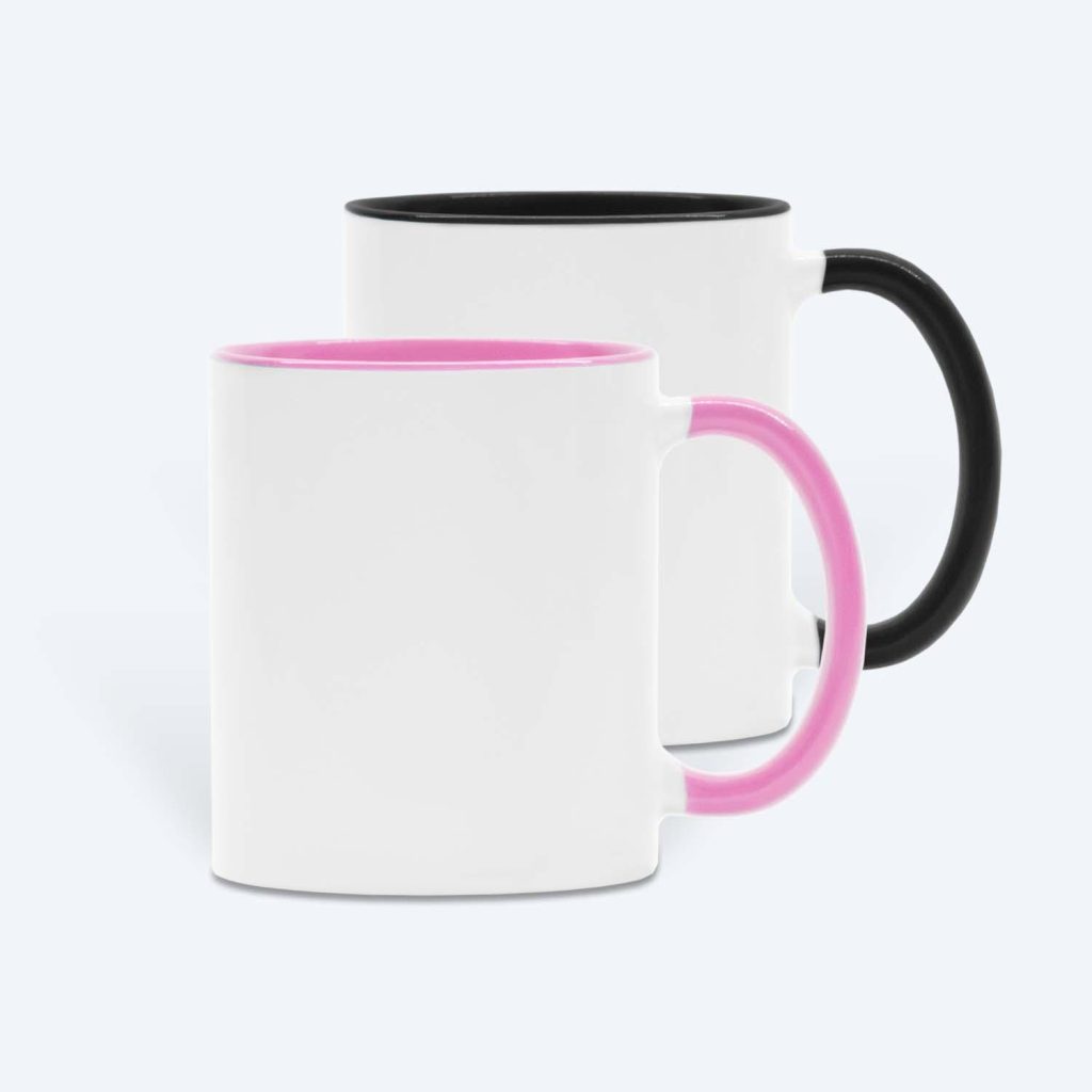 two tone ceramic mug