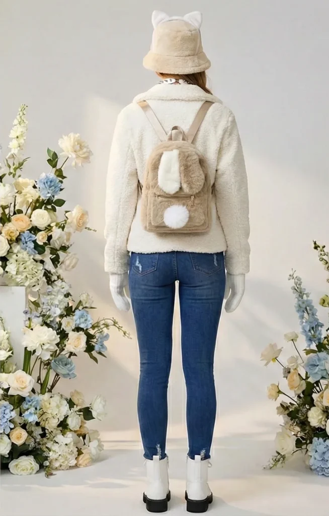 winter streetwear outfit collection plush sprite fly clothing co rear view