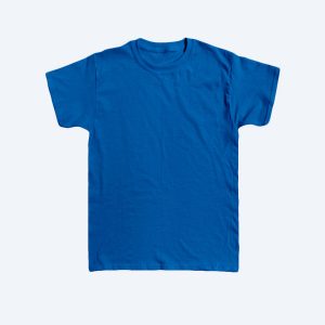 A vibrant royal blue custom Toddler Tee by Fly Clothing Co, featuring a classic crew neck and short sleeves, designed for trendy kids in LA and NYC.