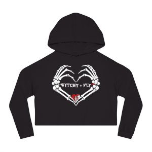 Fly Clothing Co Spooky But Fly — Women's Cropped Hoodie